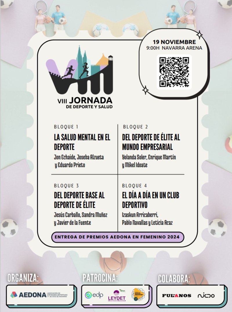 Arantxa Meca, galardonada en los premios AEDONA en femenino. Pamplona, 19-11-24